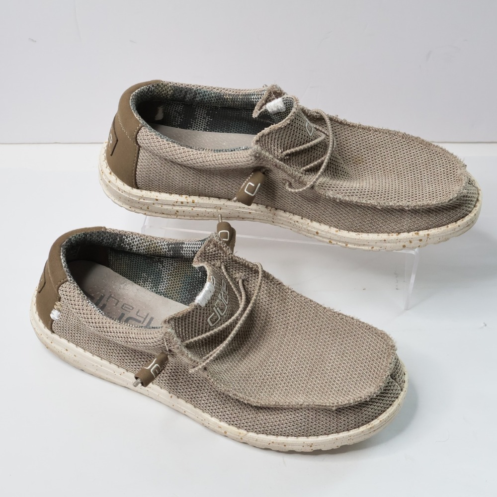 Hey Dude Wally Sox Sand Mens Size 9 Slip On Loafers 110350504